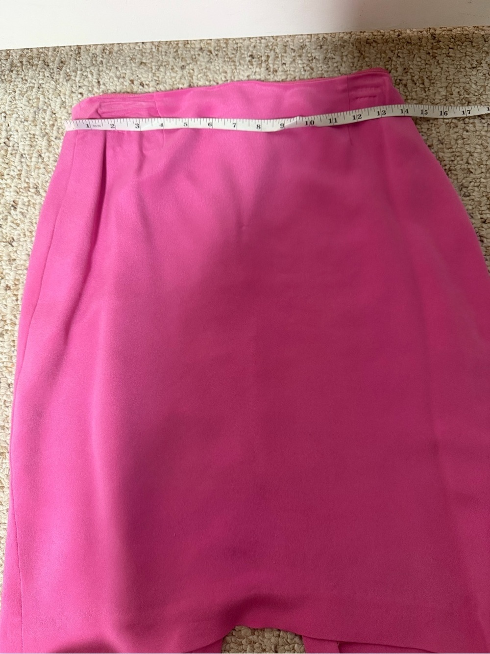 Maggy London silk Fuchsia  Two-Piece Skirt and blazer Set size 8 - Picture 6 of 8